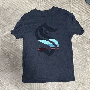 NHL Dark Gray Tee with Graphic Design